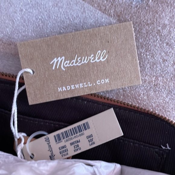 New Madewell Morgan Beige Leather Crossbody Bag - Picture 7 of 9